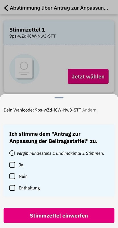 Stimmzettel