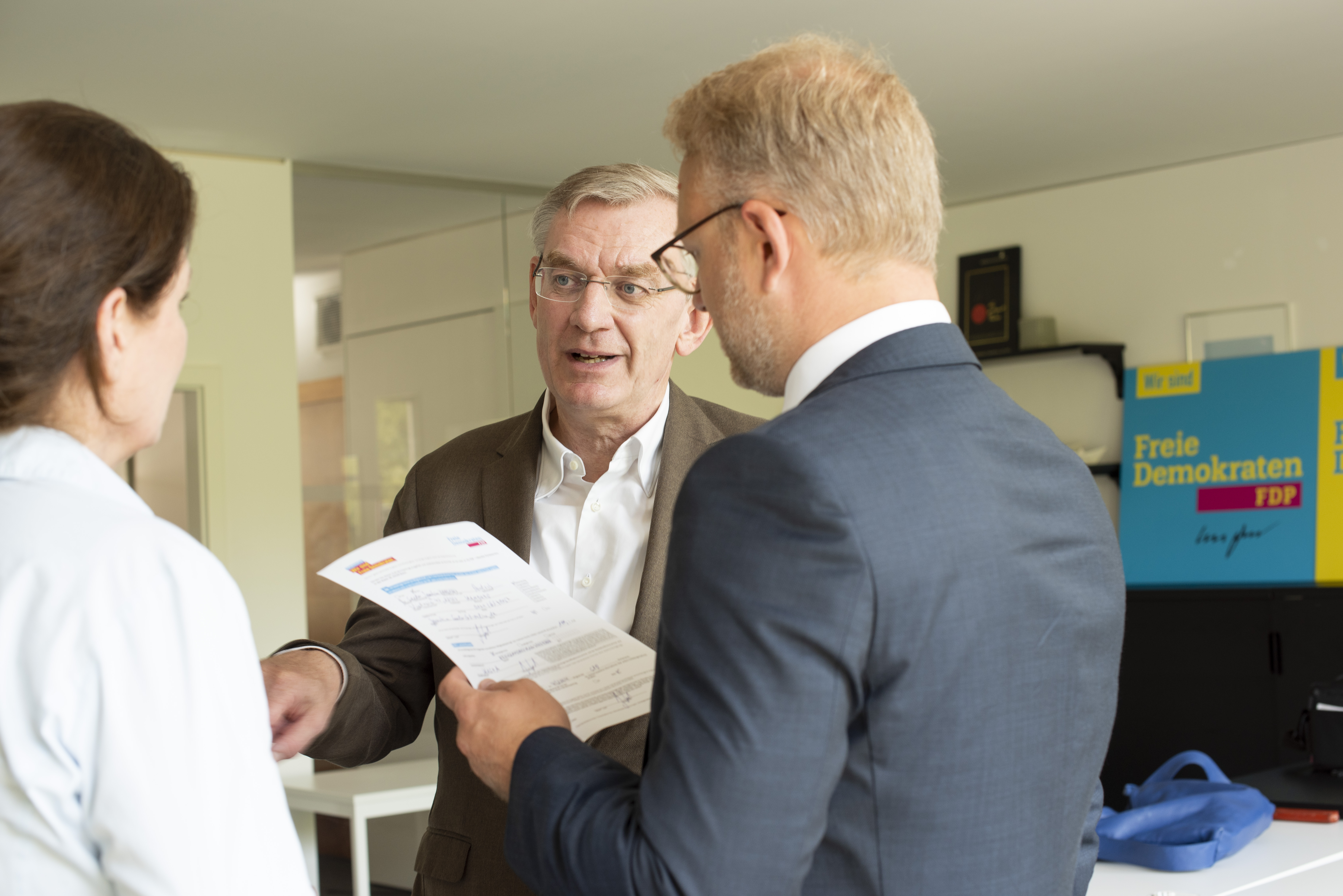 Joachim Seeler mit Mitgliedsantrag